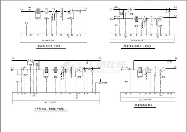 暖通设计中常用的立管图、系统原理图、设备表-图二