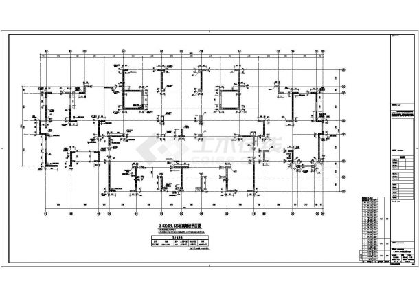 二十二层剪力墙住宅楼结构施工图（6度抗震）-图二