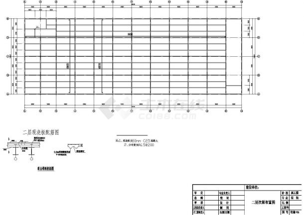 二层独立基础钢结构超市建筑结构施工图（6度抗震）-图一