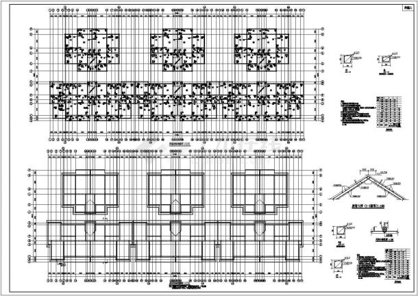 十层桩基础底框结构住宅楼结构施工图（6度抗震）-图一
