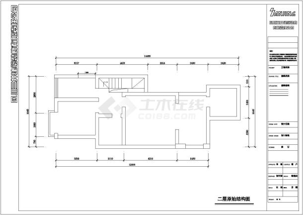 【四川】两层框架结构别墅室内装修设计施工图-图一