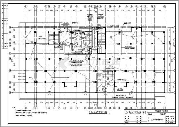 武汉某小区一栋26层商住楼电气设计施工图-图二