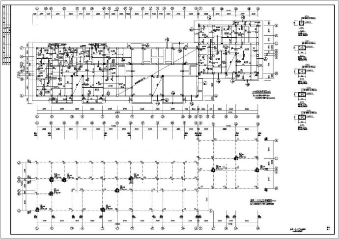 六层底框住宅结构设计图(独立基础)_图1