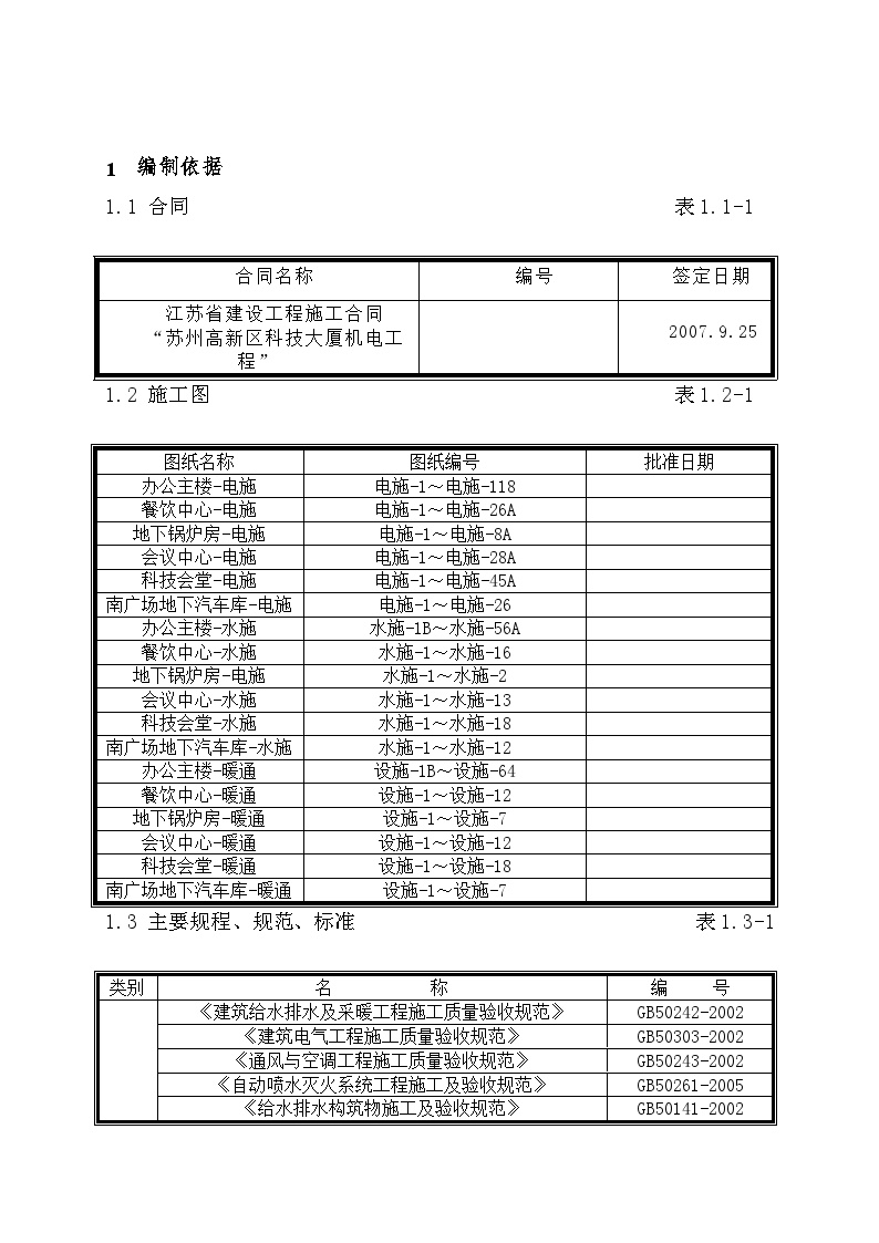 区科技大厦机电安装工程施工组织设计方案.doc-图一