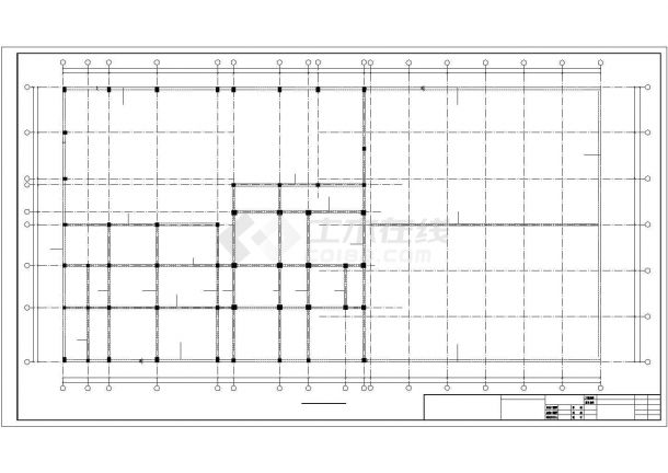 呼伦贝尔某六层框架结构厂房结构设计图-图一