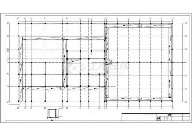 呼伦贝尔某六层框架结构厂房结构设计图-图二