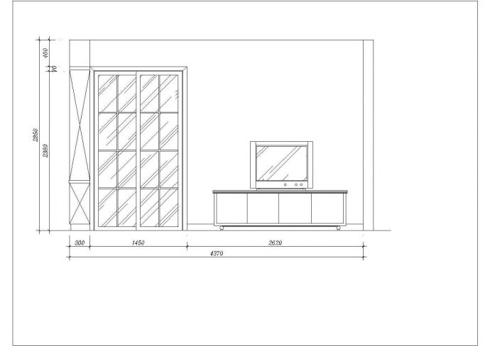某地高层剪力墙结构住宅样板间室内设计竣工图_图1