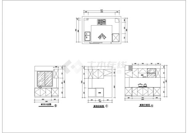 某地高层剪力墙结构住宅样板间室内设计竣工图-图二
