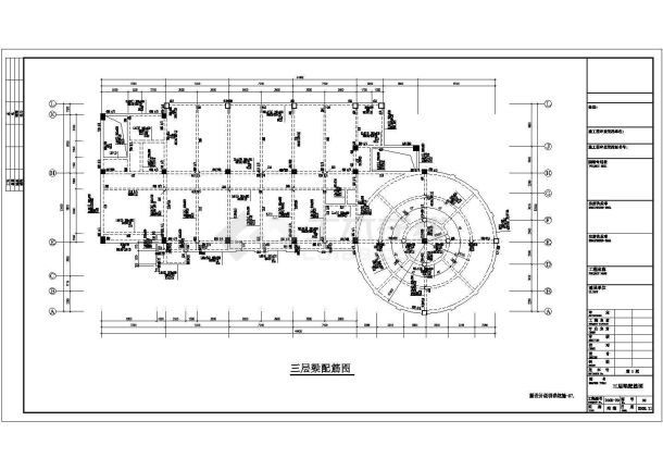 多层宿舍楼框架结构规划CAD套图-图二