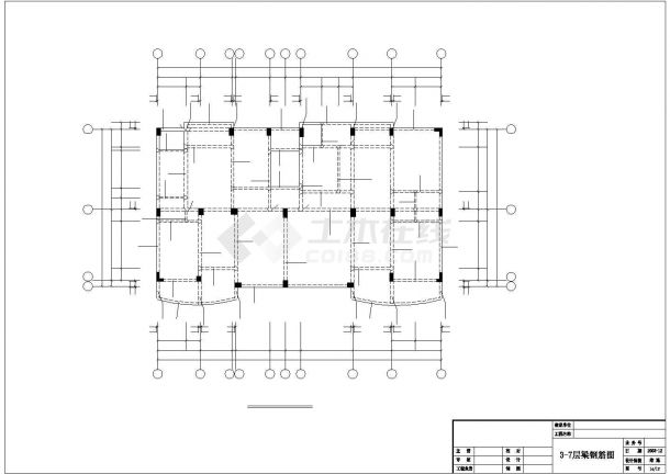 10层私人住宅楼框架结构施工图-图一