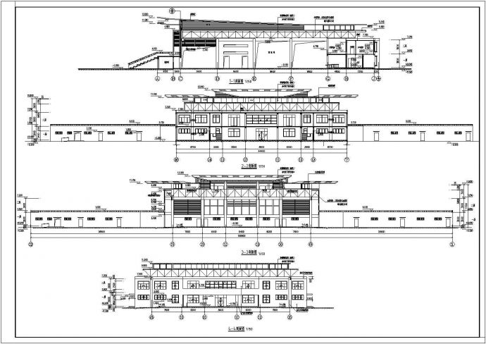 某中学两层框架结构体育馆建筑设计方案图_图1