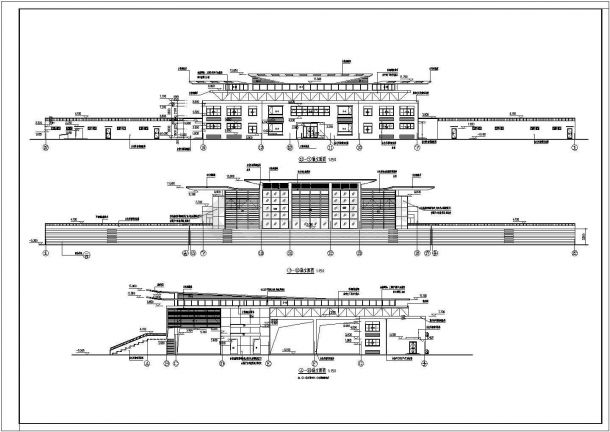 某中学两层框架结构体育馆建筑设计方案图-图二
