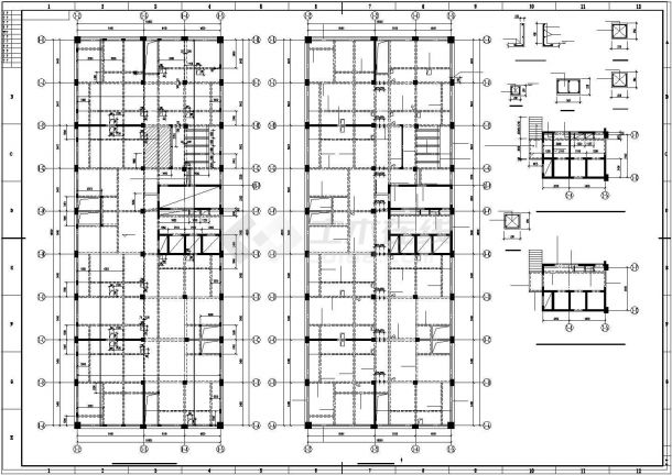 某29层框架剪力墙大厦结构设计图-图二