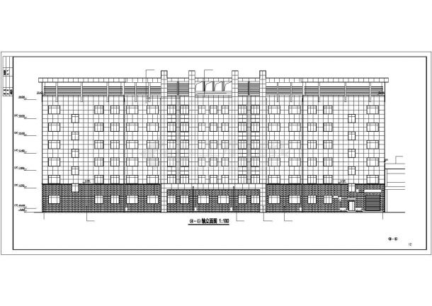 某六层框架办公楼建筑结构设计图-图一