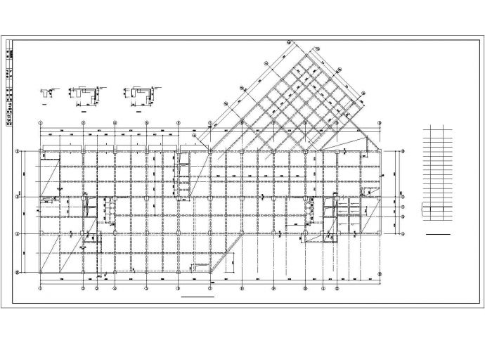 某地市框剪商住楼结构设计CAD布置图_图1