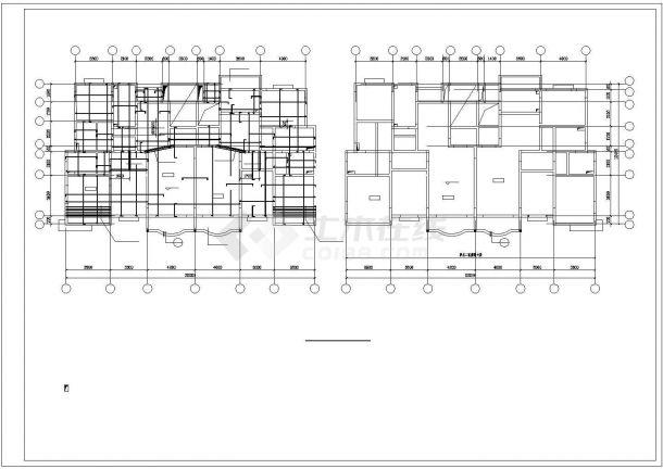 某底框剪力墙小高层住宅楼结构设计图（11层）-图一