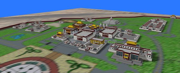 藏式寺庙建筑-图一