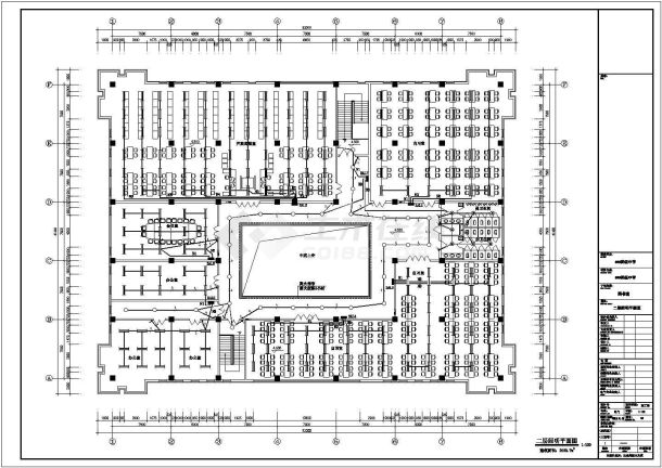 辽宁3725㎡两层实验中学图书馆电气施工图-图二