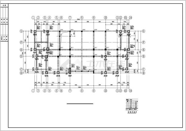 四层桩基础框架结构别墅结构施工图-图一