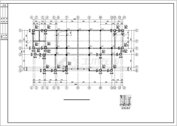 四层桩基础框架结构别墅结构施工图-图二