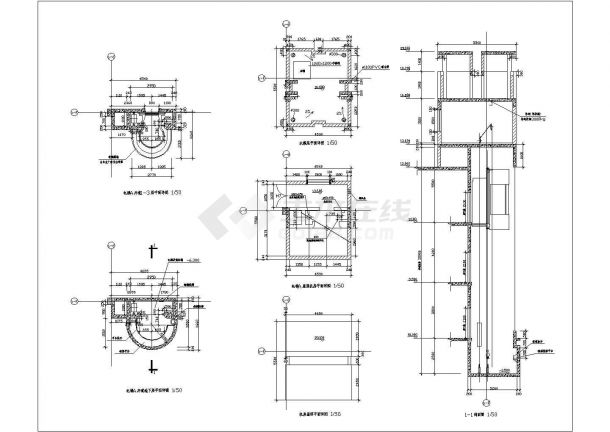 某地区BC型观光电梯CAD设计参考详图-图一