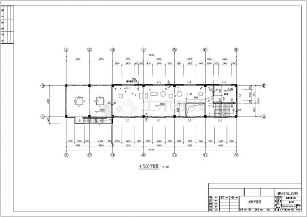 某三层混凝土框架厂房建筑结构设计图-图二