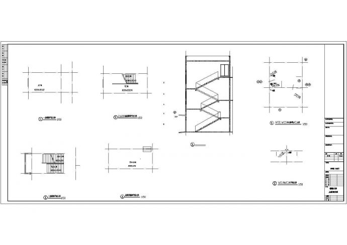 某三层小区框架会所建筑结构设计图_图1