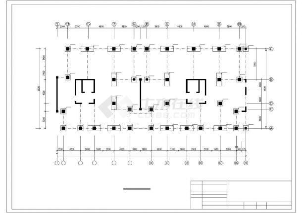 某18层住宅建筑结构设计图（框架结构）-图二