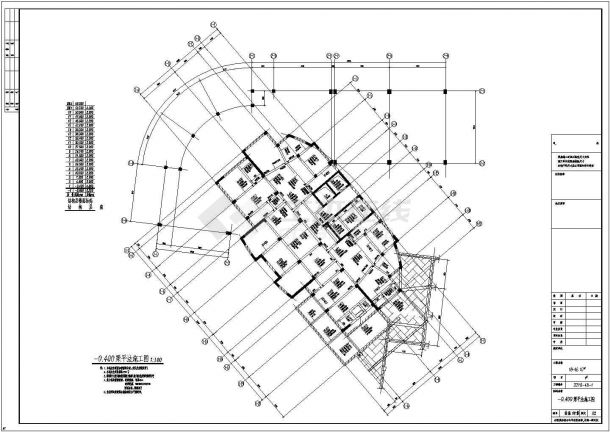 【绍兴】十八层框剪结构桩基础住宅楼结构施工图-图一