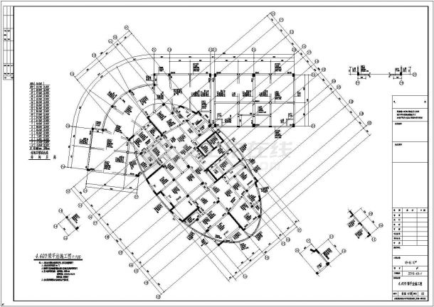 【绍兴】十八层框剪结构桩基础住宅楼结构施工图-图二