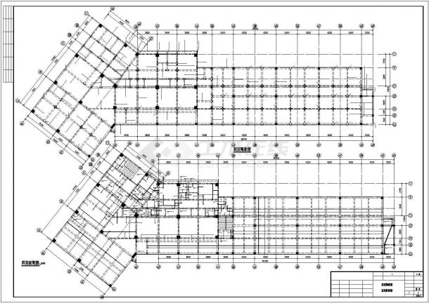 某框架结构14层宾馆结构设计图-图二