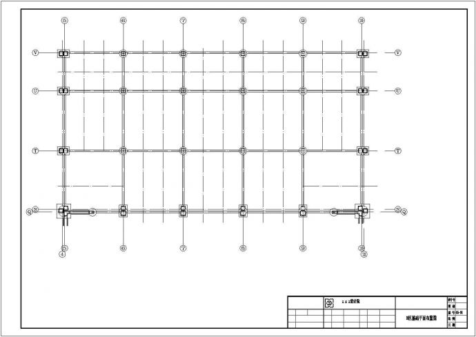 大型框架结构商业区结构设计施工图(A~I区)_图1