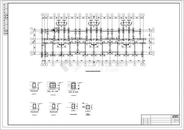 武汉某11层框架剪力墙小高层住宅结构图-图一