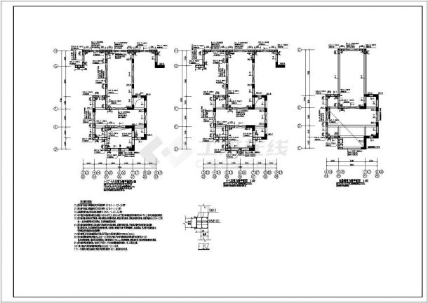 十七层框架剪力墙住宅结构施工图（独立基础）-图二