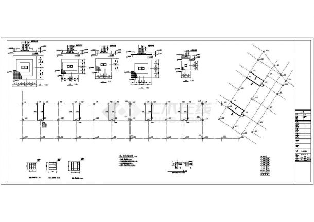 五层条形基础底框安置住宅楼结构施工图（6度抗震）-图二
