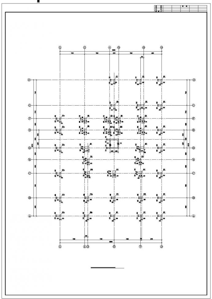 温州某框架剪力墙住宅建筑结构图_图1