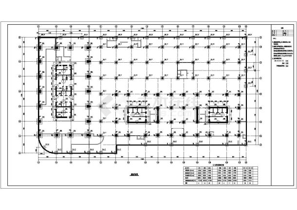 某三十一层框剪结构办公楼结构施工图纸-图一