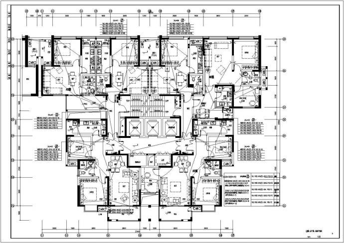 【成都】某62655㎡高层住宅小区电气设计施工图_图1