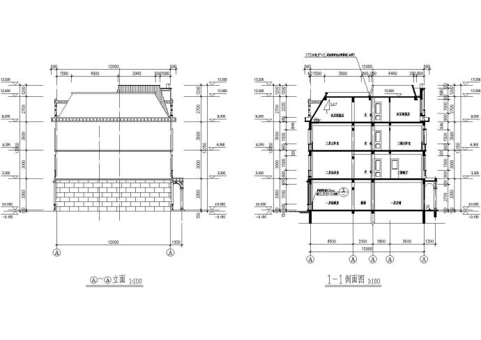 某地4层框架结构住宅楼建筑设计扩初图_图1