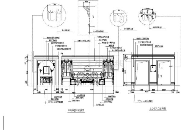 某地2层框架结构欧式别墅建筑装修设计施工图-图一