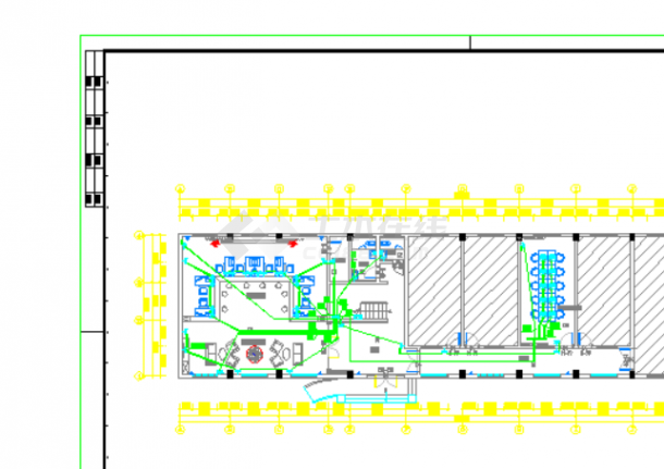  [Kunshan] Electrical construction drawing of the second floor community service center office building - Figure 2