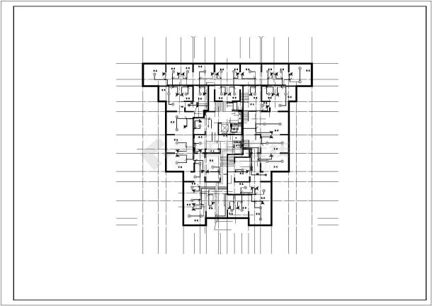 39076.96㎡二十八层住宅楼电气施工图纸-图二
