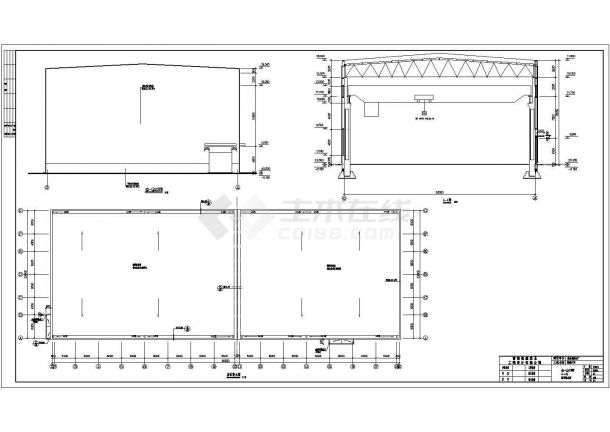 青海某单层排架熔铸车间结构设计施工图-图二