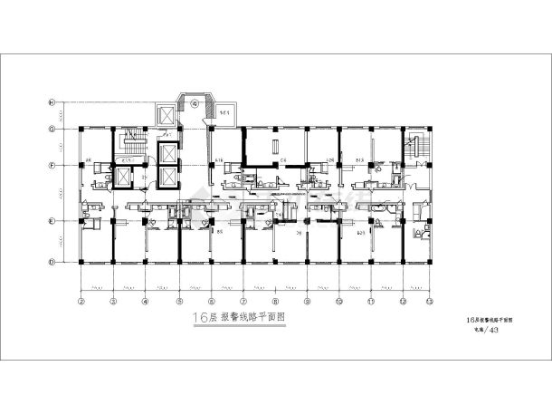 合肥某15000㎡十八层大厦装饰工程电气图纸-图二