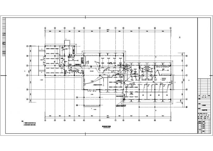 国家某2497㎡三层实验室生活服务楼电气图纸_图1