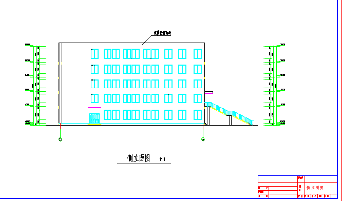 某7498平方米某五层图书馆建筑方案毕业设计图纸_图1