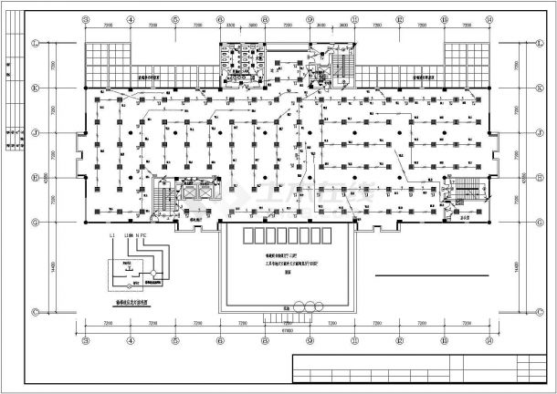 [广州]11275㎡六层图书馆大楼全套电气施工图纸(二级负荷）-图二