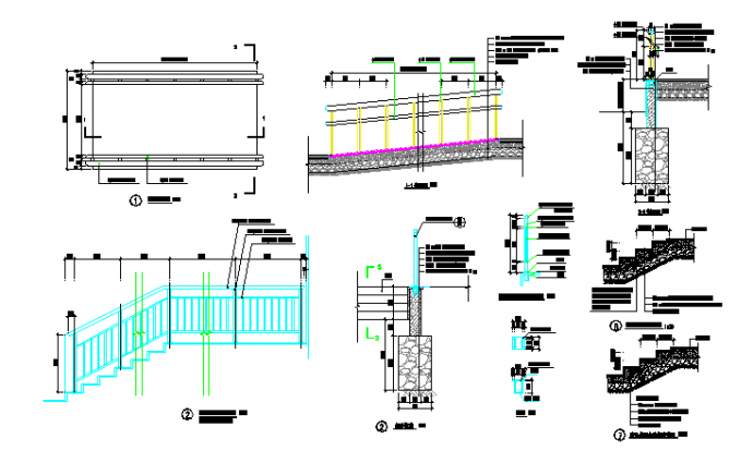 各种树池、护栏、台阶节点详图_图1