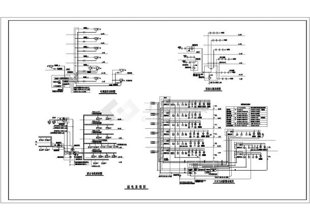 某12000㎡五层图书馆全套电气施工图（三级负荷）-图一