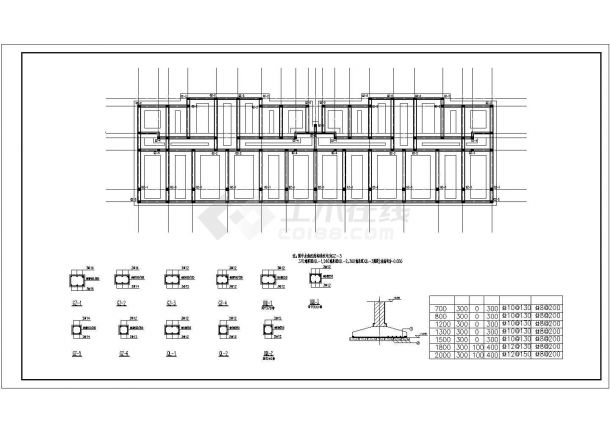 地上七层砌体结构住宅结构设计施工图(1层为车库)-图一